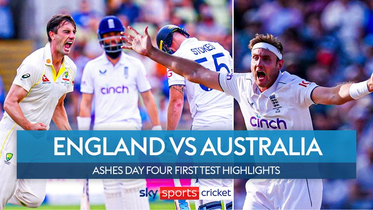 The best of the action from the morning and afternoon sessions as England take on Australia on day four of the first Ashes Test.