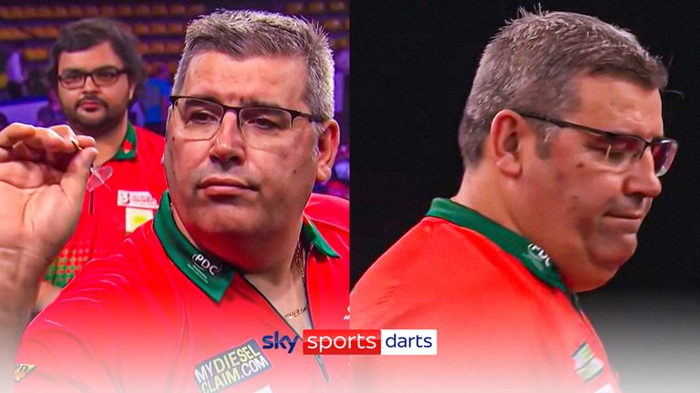 Jose de Sousa made a costly error in the opening leg of Portugal&#39;s Group Stage game against Lithuania as they went on to be dumped out of the World Cup of Darts.