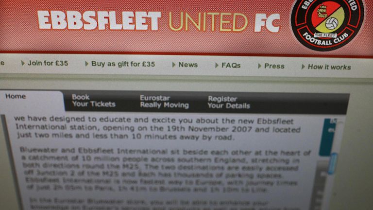 Ebbsfleet United website fans