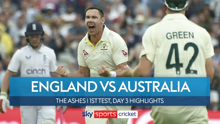 Test in Balance On Rainy Day  Highlights - England v Australia