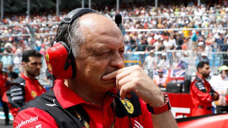 Frederic Vasseur is in his first season as Ferrari team principal after replacing Mattia Binotto over the winter