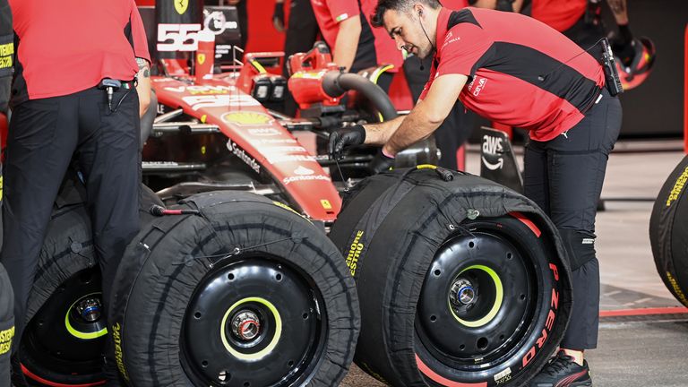Teams can heat tyres in tyre blankets for up to two hours before a session to provide drivers with improved grip