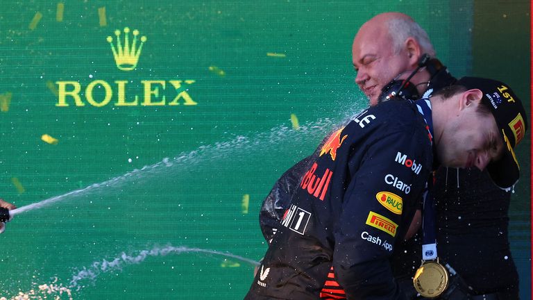 Rob Marshall was on the podium at this year's Australian Grand Prix when Max Verstappen took victory