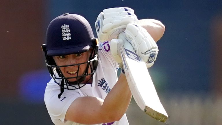 England captain Heather Knight playing red-ball cricket (PA Images)