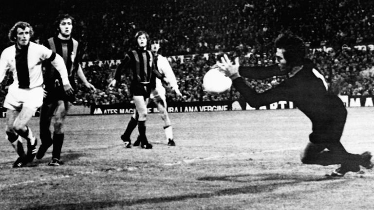 L'Ajax a battu l'Inter en 1972 à domicile à De Kuip à Rotterdam
