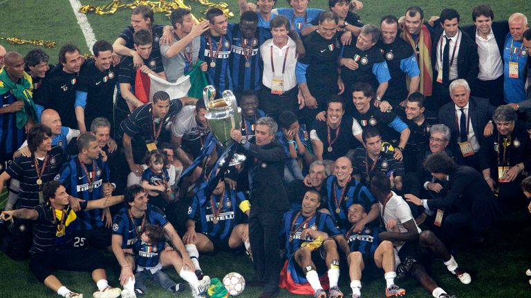 Le deuxième titre de Jose Mourinho en Ligue des champions est venu avec l'Inter en 2010, où il en a fait le seul triplé italien