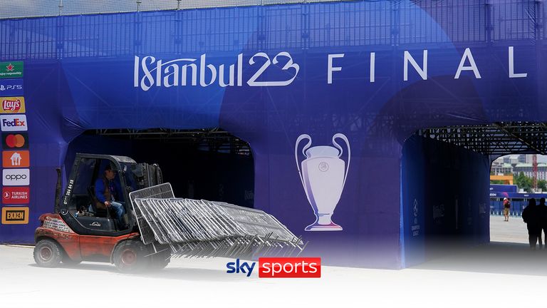 Preparations continue for the Champions League Final 