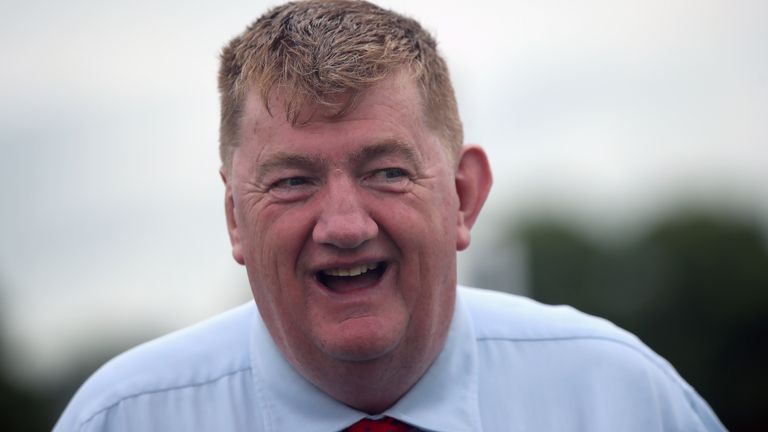 John 'Shark' Hanlon was a happy man after saddling Chef D'Etat to provide his son Paddy with a first winner at Worcester