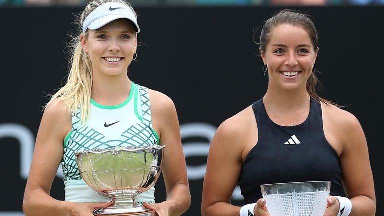 Katie Boulter and Jodie Burrage played in an all-British final at the Nottingham Open