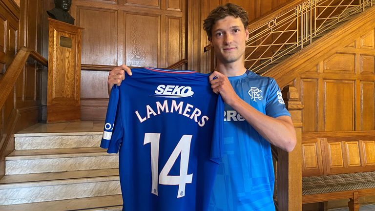 Sam Lammers has signed a four-year deal at Rangers and will wear the number 14 shirt