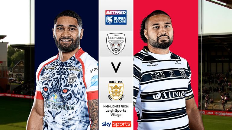Highlights of the Super League clash between Leigh Leopards and Hull FC