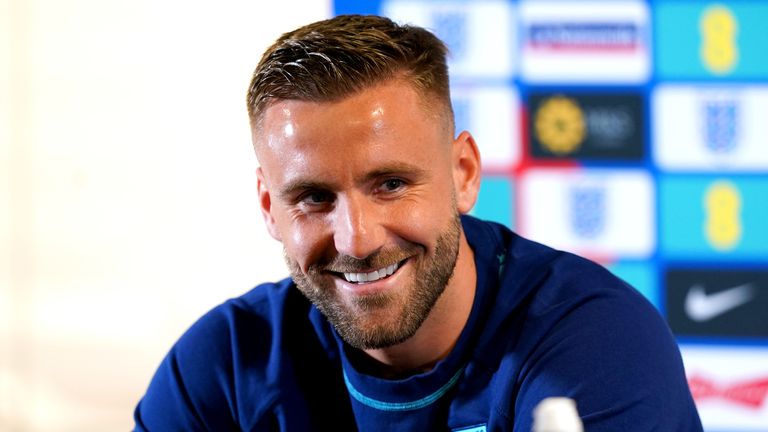 Luke Shaw was speaking ahead of England&#39;s game against North Macedonia
