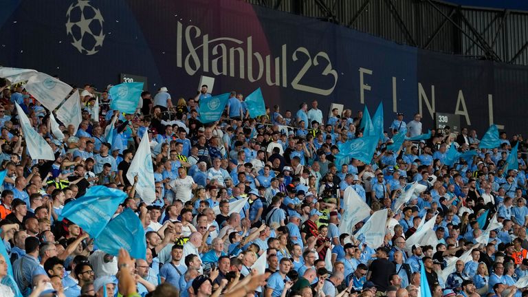 Manchester City have asked fans for their accounts of the Champions League final in Istanbul