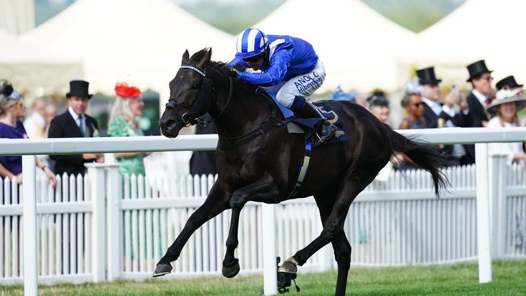Mostahdaf leaves his rivals well behind in the Prince Of Wales's Stakes at Royal Ascot