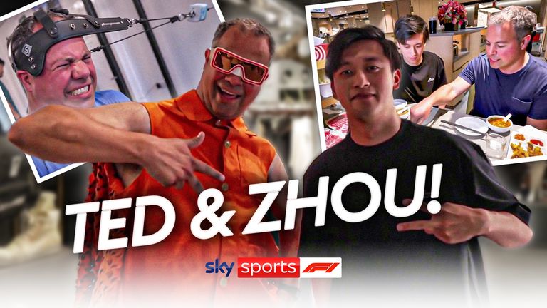 Sky F1&#39;s Ted Kravitz meets Alfa Romeo&#39;s Zhou Guanyu in London as they go to the gym, talk fashion and eat food!