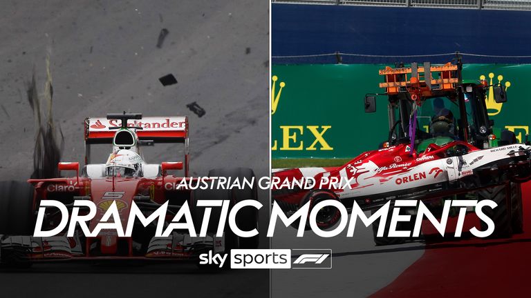 Revenez sur certains des moments les plus dramatiques du Grand Prix d'Autriche.