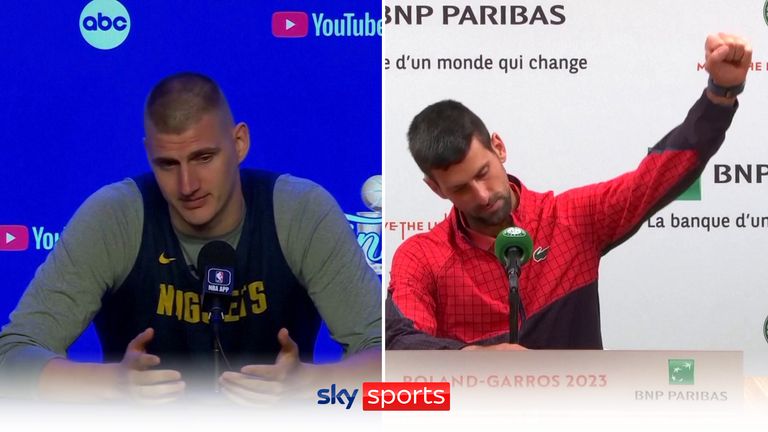 Denver Nuggets star, Nikola Jokic has been given the support of his fellow Serb, Novak Djokovic ahead of the NBA Finals.