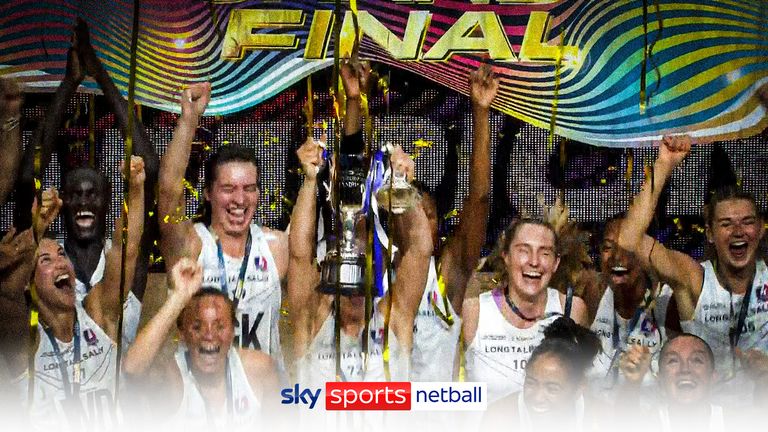 Loughborough Lightning lift the 2023 Netball Super League trophy ...