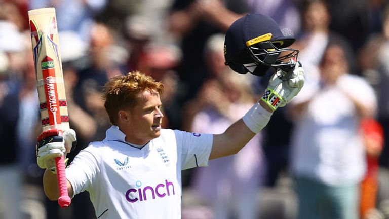 Ollie Pope hit a maiden Test double hundred on day two at Lord&#39;s