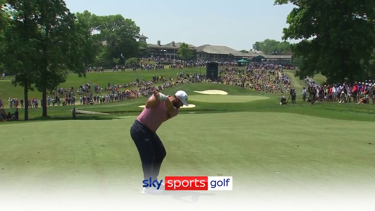 Jon Rahm holes out for stunning eagle from 159 yards!