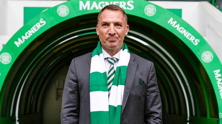 GLASGOW, SKOTLANDIA - 23 JUNI: Brendan Rodgers diresmikan sebagai manajer baru Celtic di Celtic Park untuk kedua kalinya, pada 23 Juni 2023, di Glasgow, Skotlandia.  (Foto oleh Craig Williamson / Grup SNS)