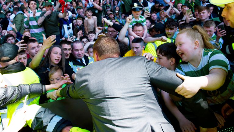 Brendan Rodgers Celtic fans