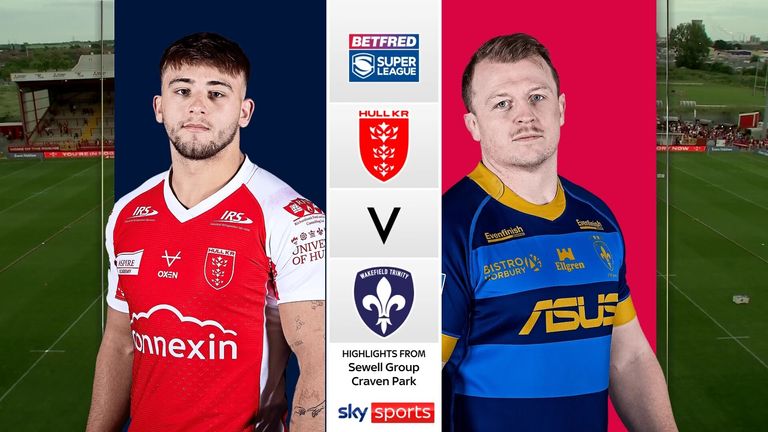Highlights of the Betfred Super League match between Hull KR and Wakefield Trinity. 