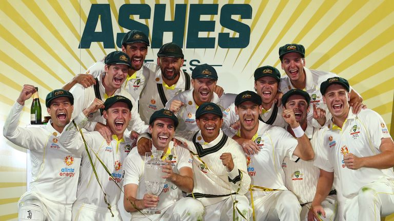 Australia win 2021/22 Ashes (Associated Press)