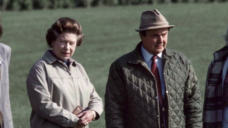 Alec Head (right) pictured with Queen Elizabeth II