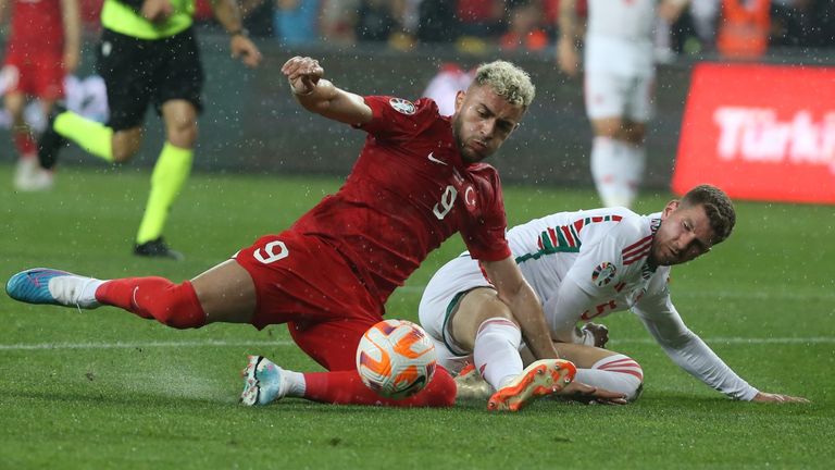 Action from Turkey vs Wales 