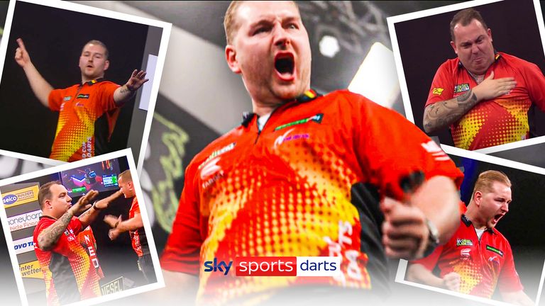 A look at some of the best celebrations from Belgium&#39;s thriller against the Netherlands at the World Cup of Darts.