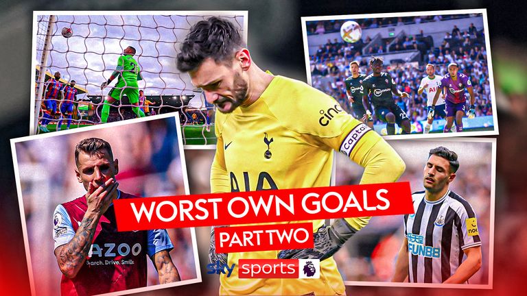 Some more of the worst own goals from the 2022-23 Premier League season