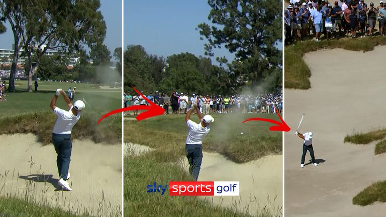 XANDER SCHAUFFELE BUNKER SHOT AT US OPEN