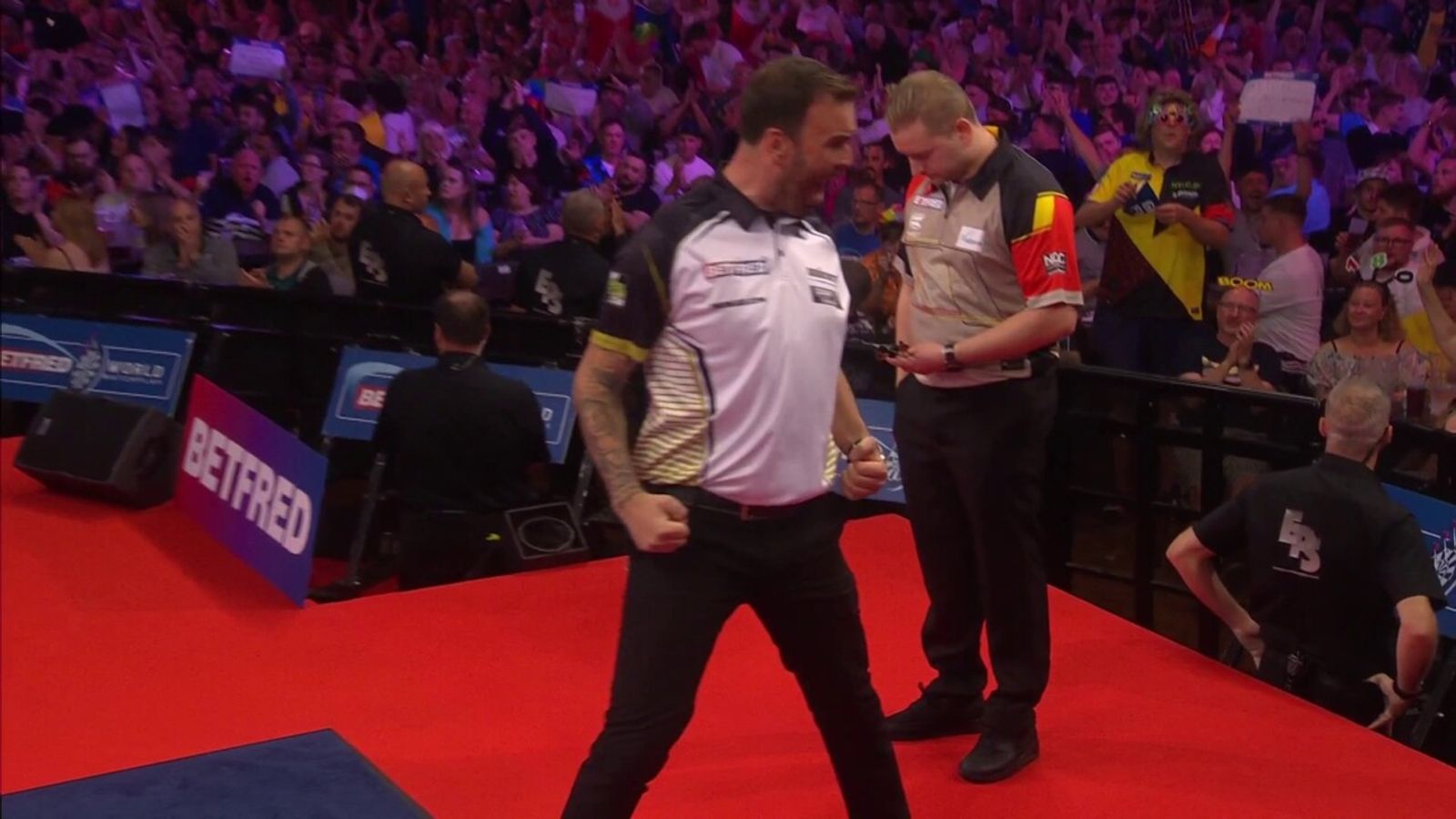 World Matchplay Darts Raymond van Barneveld crashes out as former