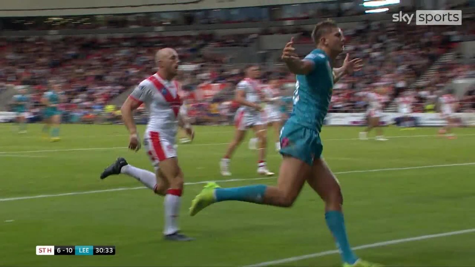 'Oh my word!' - Wonderful Sam Walters try gives Leeds lead | Rugby ...