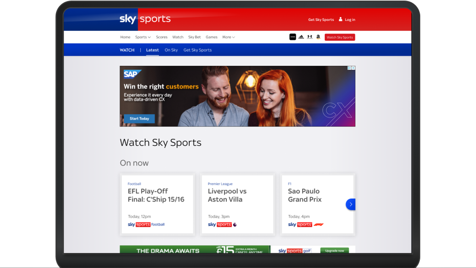 Watch all the best Sky Sports video and watch channels online in a new ...