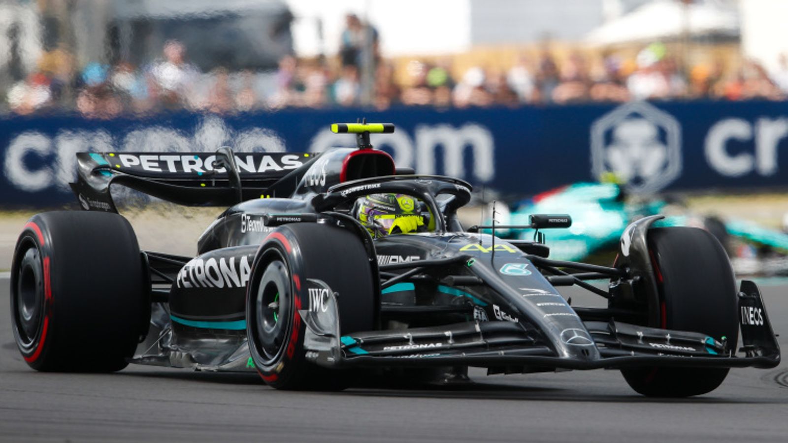 Mercedes F1 W14 makes its track debut at Silverstone