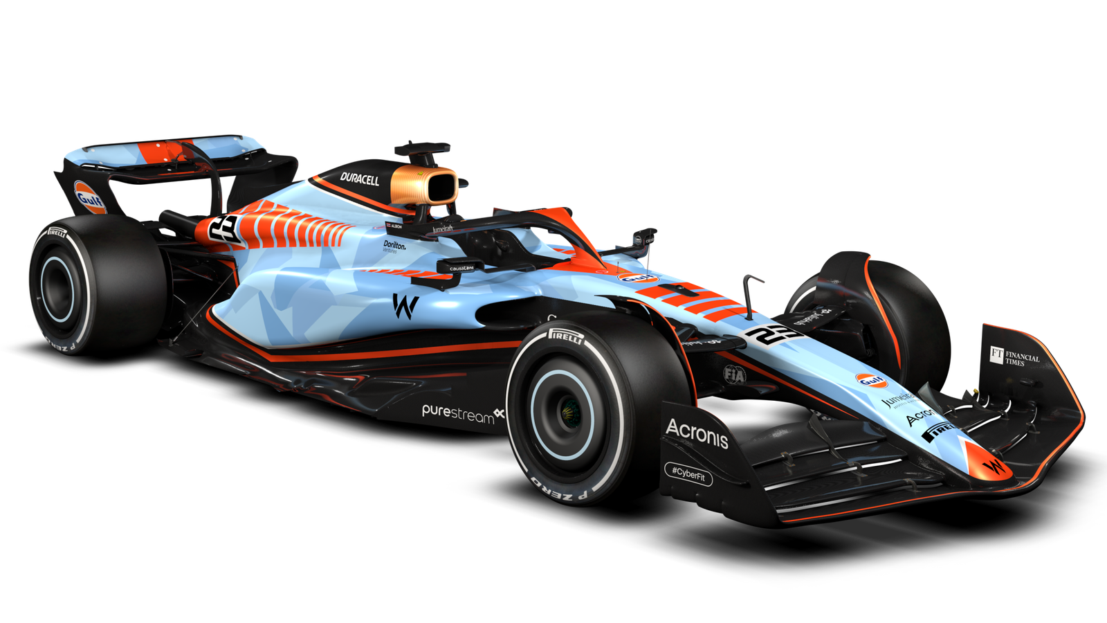 Williams presenta la librea especial de Gulf para las carreras de final de temporada en Singapur, Japón y Qatar |  noticias de f1