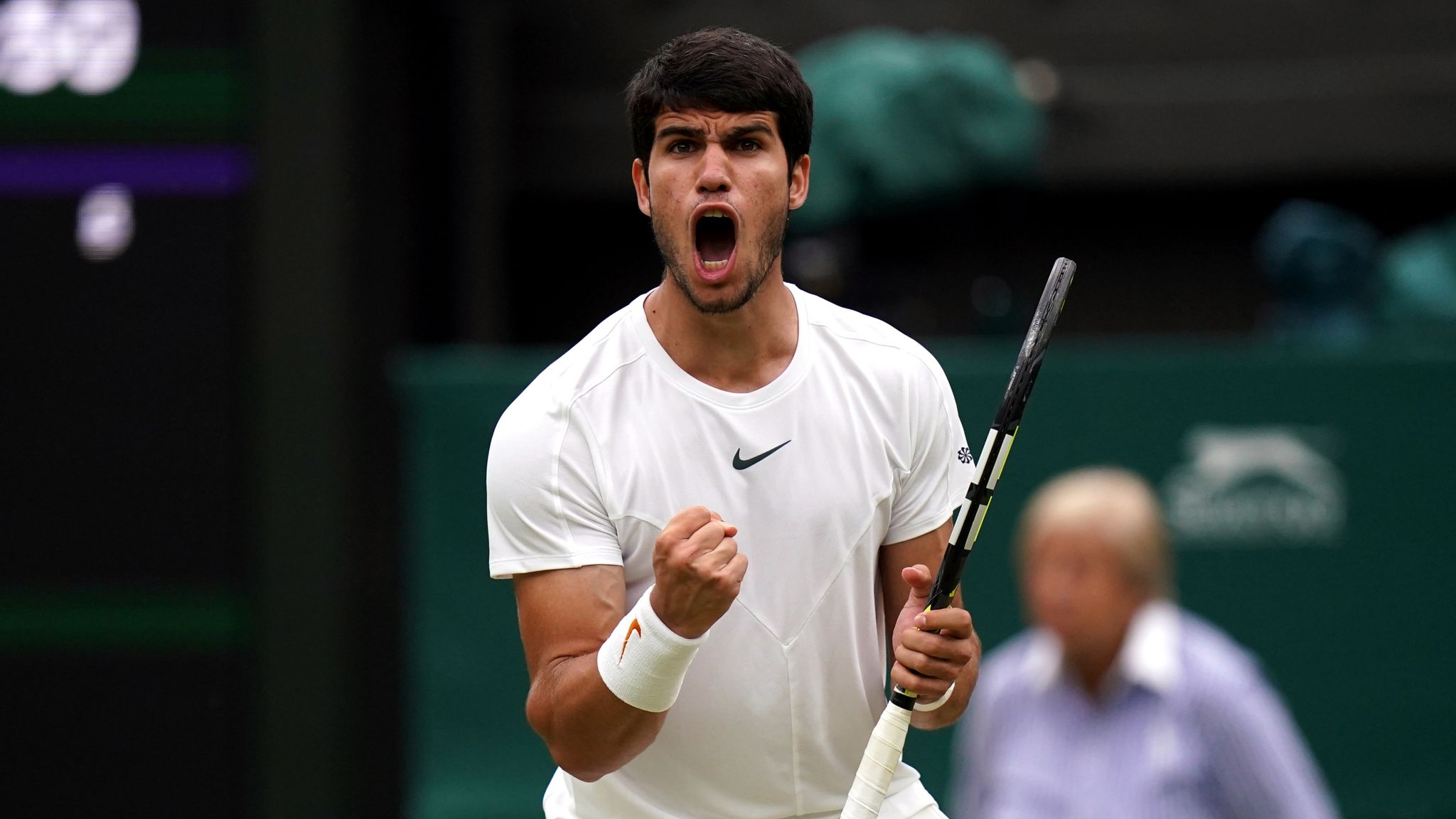 Wimbledon Carlos Alcaraz wins unexpected four-set thriller against Nicolas Jarry to advance at All England Club Tennis News Sky Sports