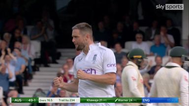 Woakes strikes as England get their first wicket