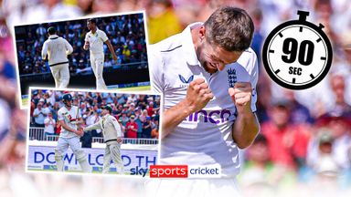 The Ashes: All six wickets from day two in 90 seconds!