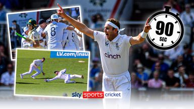 The Ashes: All 8 wickets from day one in 90 seconds!