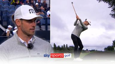 'I hate you, you've got it all' | Bale shows off golf skills at The Open