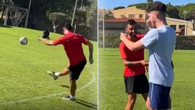 Bruno impresses Rice with spectacular volley as pair train in Portugal