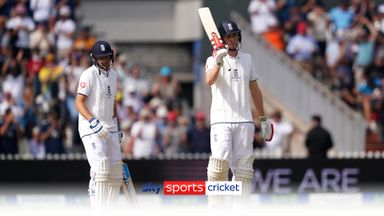 Crawley boundary brings up fastest Test 150 at Old Trafford