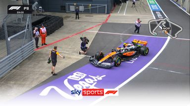 Norris pit lane mishap earns McLaren a fine