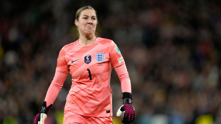 England&#39;s goalkeeper Mary Earps