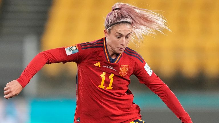Spain's Alexia Putellas died her hair pink after winning the Champions League with her club Barcelona