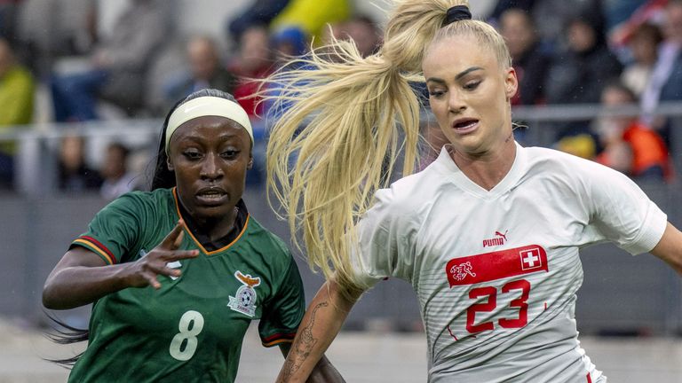 Alisha Lehman is set to feature for Switzerland at the World Cup this summer