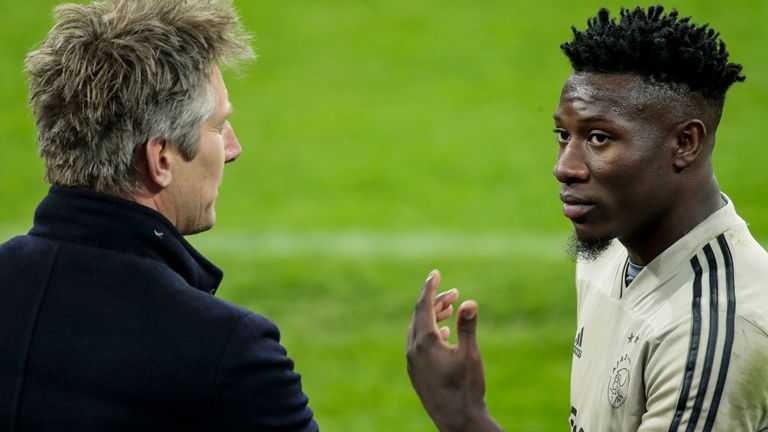 Edwin van der Sar was a mentor to Andre Onana at Ajax